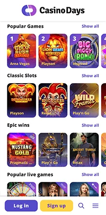 casino days games